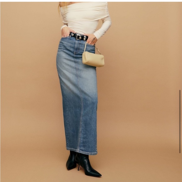 NWT REFORMATION Daria denim skirt size 27 - Picture 4 of 8